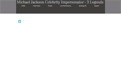 Desktop Screenshot of michaeljackson3legends.com