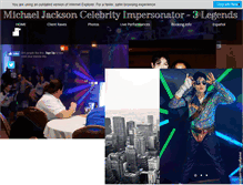 Tablet Screenshot of michaeljackson3legends.com